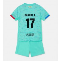 Fotballdrakt Barn Barcelona Marcos Alonso #17 Tredjedraktsett 2023-24 Kortermet (+ Korte bukser)